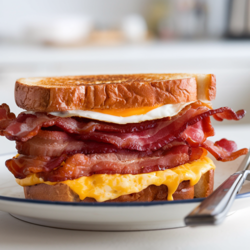 The Best Bacon and Egg Breakfast Grilled Cheese