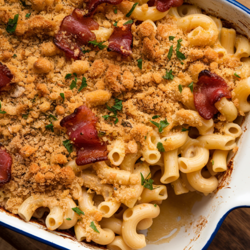 The BEST Bacon Mac and Cheese