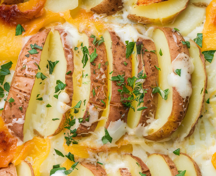 Cheesy and Creamy Scalloped Potatoes