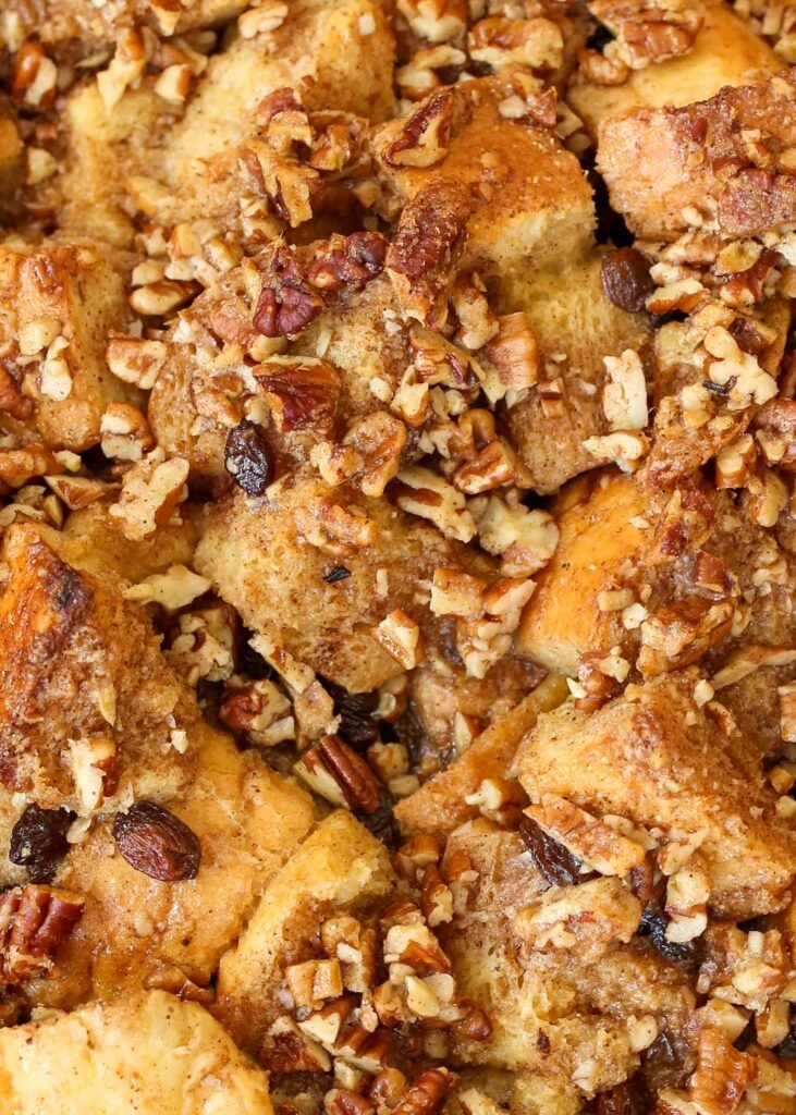 Pecan praline French toast bake