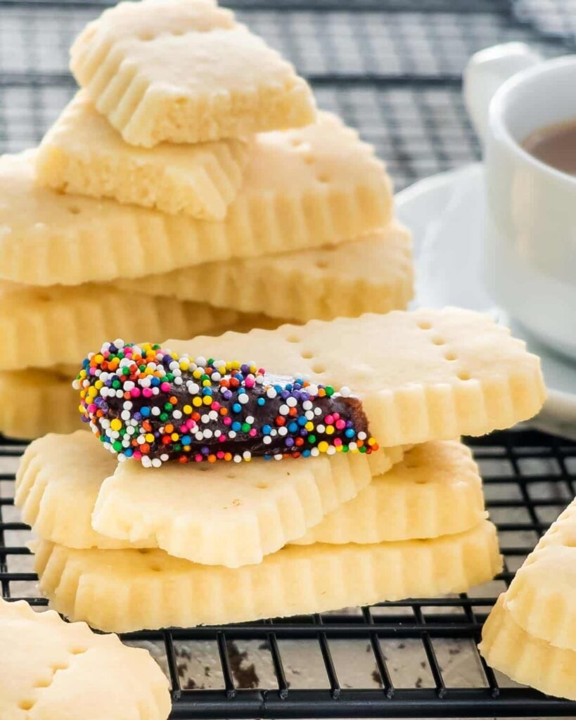 Classic butter shortbread cookies