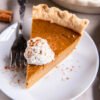 Classic pumpkin pie with a flaky homemade crust