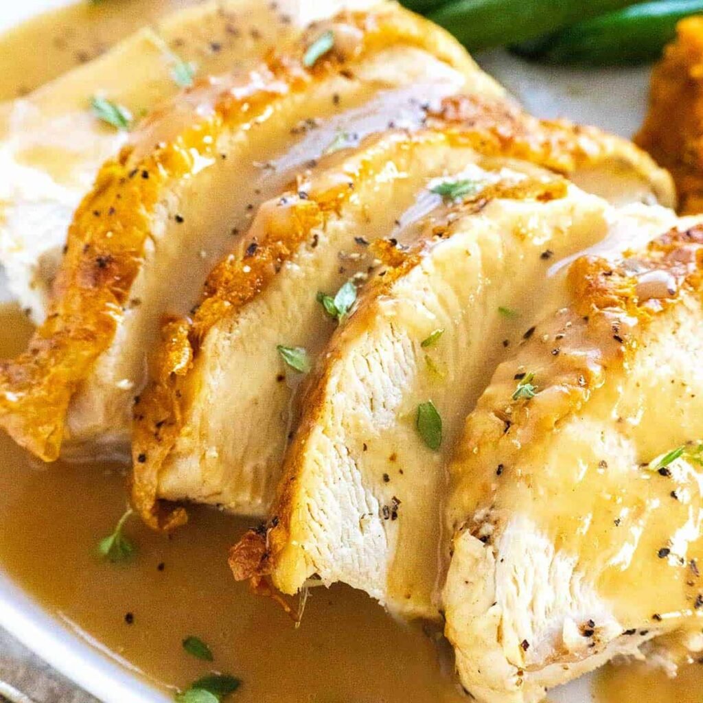 Homemade turkey gravy